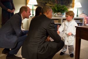 Principie William e seu filho George com Obama utilizando Escuta Ativa